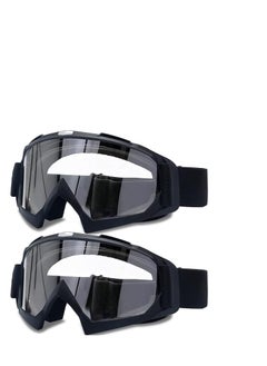SYOSI Adult Dirt Bike Goggles, KASTWAVE 2-Pack ATV Motorcycle Goggles for Youth, Dirt Bike Goggles, Windproof ATV Goggles, Dust Proof Racing Goggles for Child, Youth, Teens, Men and Women  - Image 1