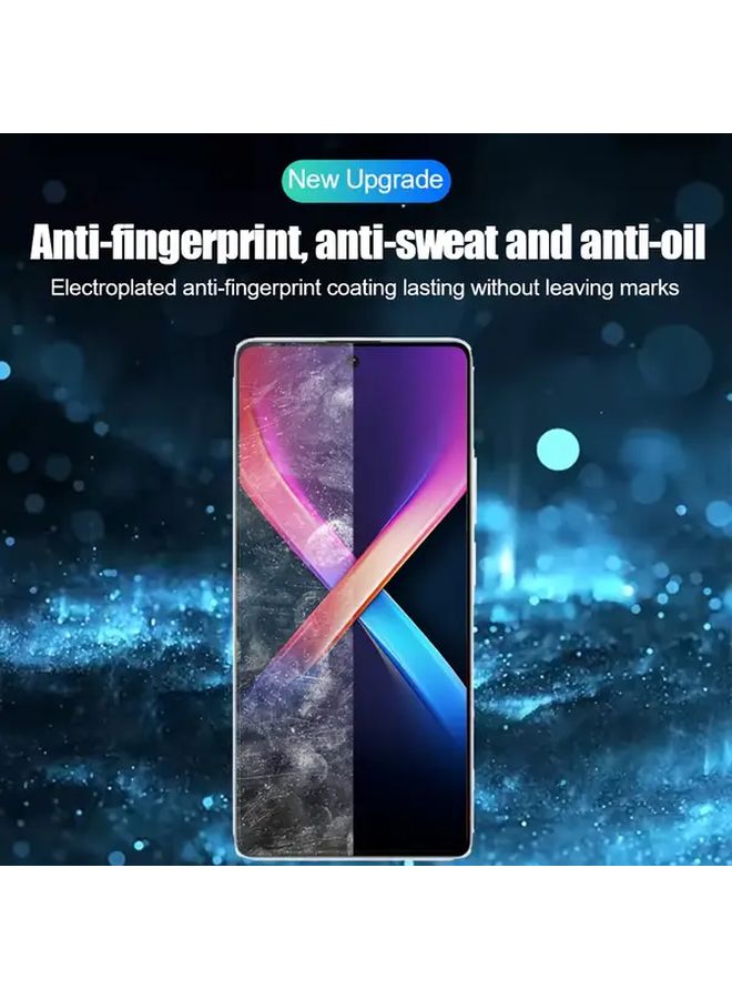 2 Pieces HD Tempered Glass Full Cover Anti Fingerprint For Poco M4 5G - Image 2