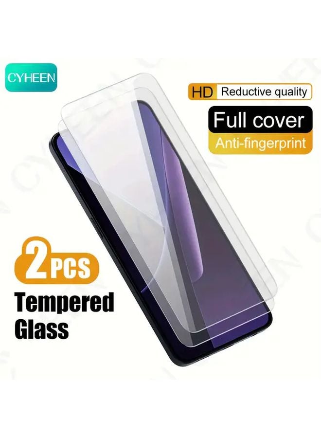 2 Pieces HD Tempered Glass Full Cover Anti Fingerprint For Poco M4 5G - Image 1