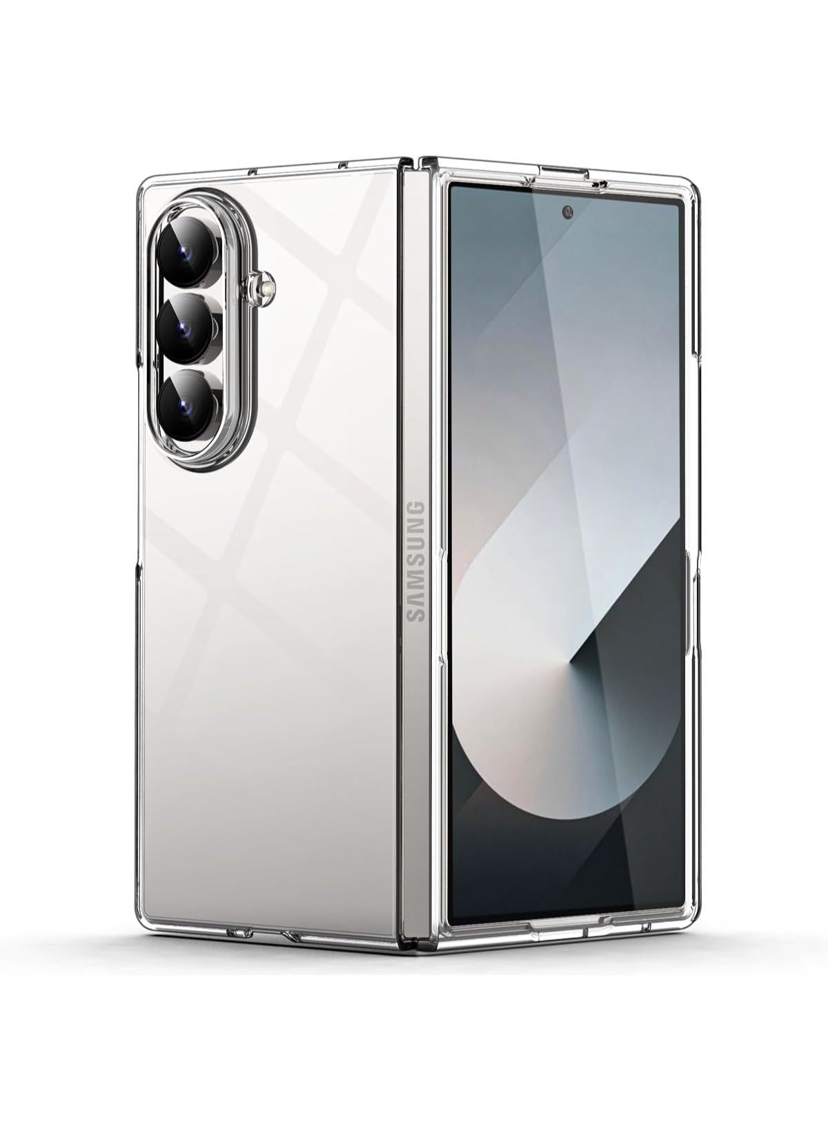 Samsung Galaxy Z Fold 7 5G Case Clear Ultra Thin Slim Fit Transparent Hard PC Protective Phone Cover Anti Yellow Shockproof Bumper Anti Scratch Shell Sensor Protection Wireless Charging
