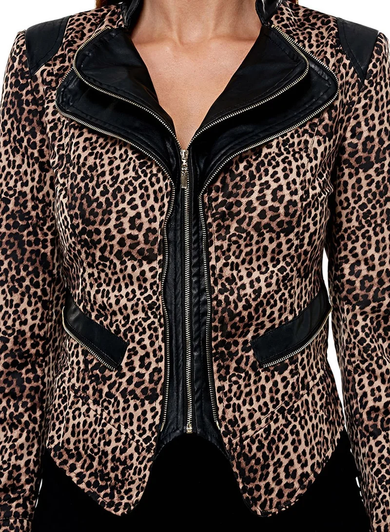Ginger Lepord Print Jacket