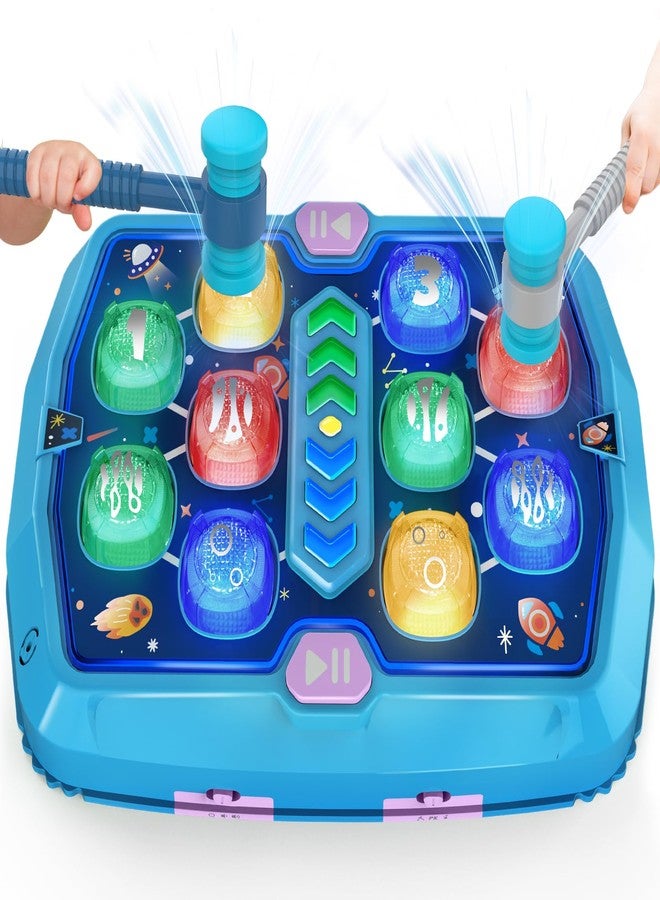 TooLion Whack Game Mole Toys for 3 4 5 6 Year Old Boys, Pounding Toys for Age 2-4, 3 Modes & Light Interactive Toddlers Toy with 2 Hammer, Baby Toy Gifts for Early Learning, Birthday Gift for Toddler Boy Girl - Image 1