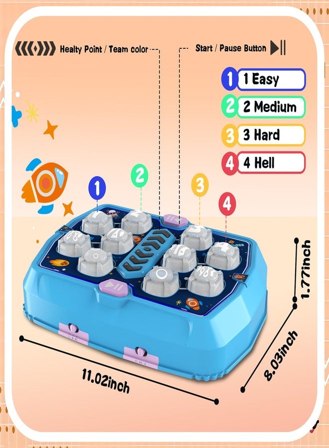 TooLion Whack Game Mole Toys for 3 4 5 6 Year Old Boys, Pounding Toys for Age 2-4, 3 Modes & Light Interactive Toddlers Toy with 2 Hammer, Baby Toy Gifts for Early Learning, Birthday Gift for Toddler Boy Girl - Image 4