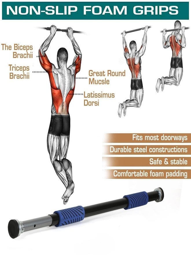 GymWar Pull Up Bars For Home Workout Chin Up Bar Gym Accessories for Men Door Way Adjustable Hanging Rod - Image 3