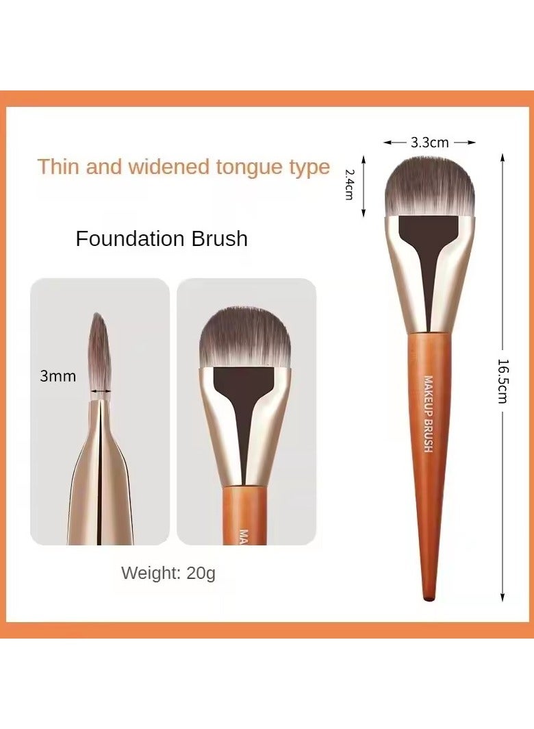 Goolsky Professional Ultra Thin Foundation Brush Concealer Cream Makeup Liquid Foundation Face Base Makeup Tools - Image 3