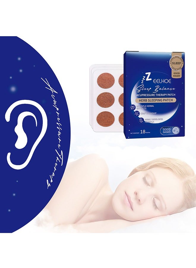 18 Sleep Patches, Adult Sleep Patches, Upgraded Sleep Patch Set, Easy to Apply Comfortable, Premium Ingredients, Suitable for Men and Women