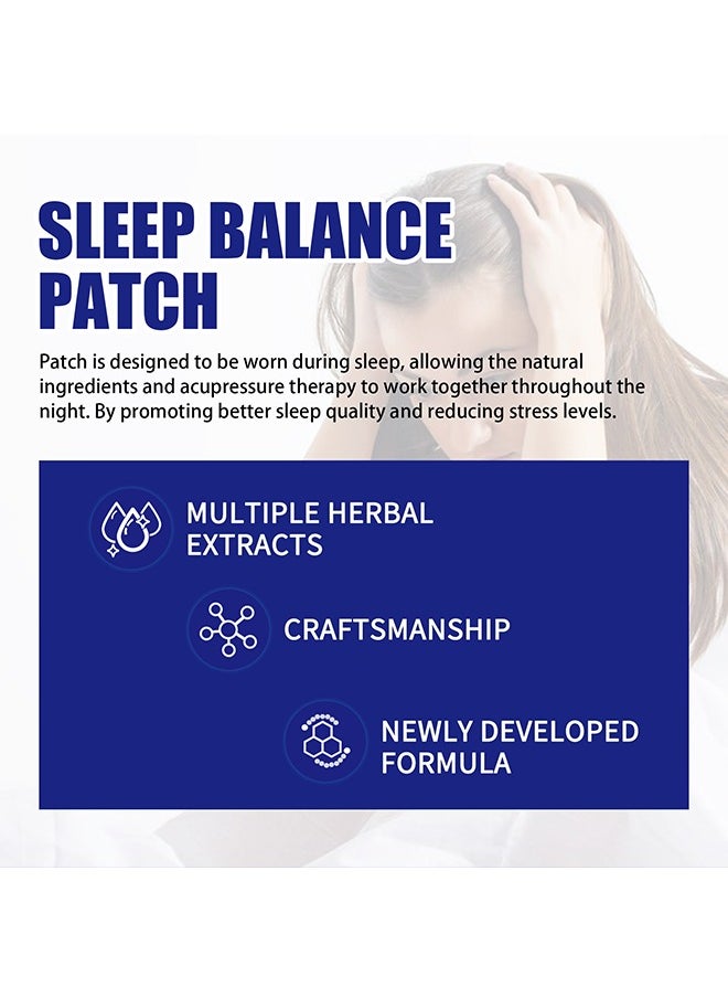 18 Sleep Patches, Adult Sleep Patches, Upgraded Sleep Patch Set, Easy to Apply Comfortable, Premium Ingredients, Suitable for Men and Women