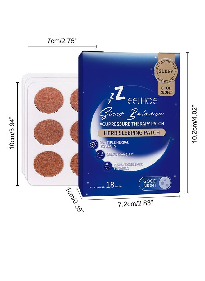 18 Sleep Patches, Adult Sleep Patches, Upgraded Sleep Patch Set, Easy to Apply Comfortable, Premium Ingredients, Suitable for Men and Women