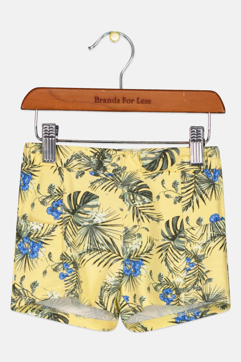 NAME IT Toddlers Girl Graphic Print Basic Shorts, Multicolor - Image 1