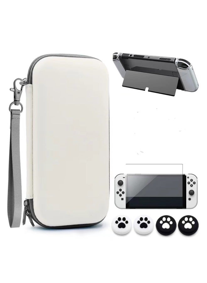 نيوترل حقيبة حماية مناسبة لألعاب نينتندو سويتش، حقيبة تخزين مع كابل حماية من النوع Type-C، مجموعة علبة كريستالية - Image 1