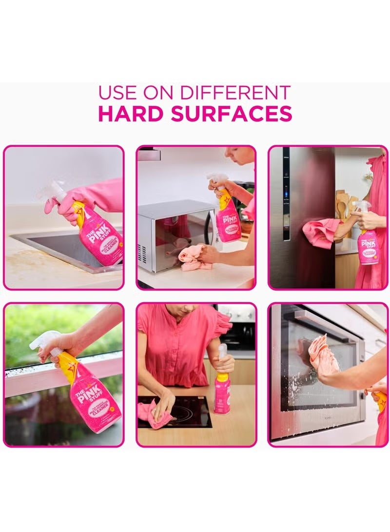 ستاردروبس مجموعة معجون بخاخ منظف متعدد الأغراض من ذا بينك ستاف + بخاخ منظف النوافذ والزجاج + بخاخ منظف رغوة الحمام - عبوة من 3 قطع - Image 2