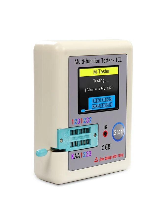 LCR TC1 اختبار الترانزستور متعدد القياسات بشاشة عرض TFT LCD مقاس 1.8 بوصة للمكثف والمقاوم والدايود - Image 1