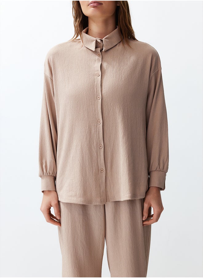 trendyol - Stone Woven Shirt-Pants Set TWOSS24AU00066 - Image 1