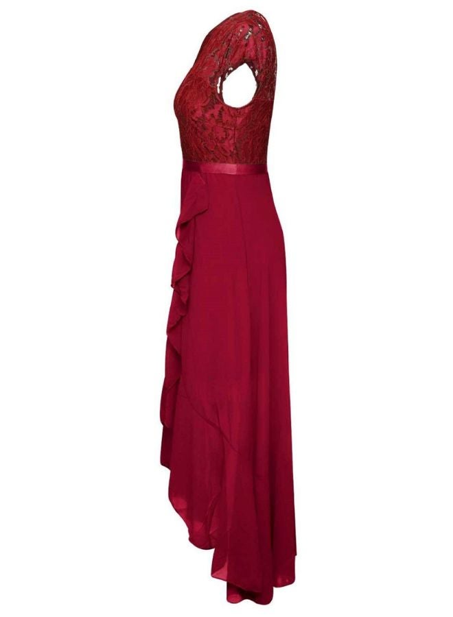 Tepveisoy Fashion Ladies Lace Dress Banquet Dress Long Skirt Party Evening Dress Bridesmaid Dress  - Image 4