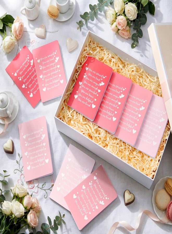 YooNotee 24 Set Valentines Mini Motivational Notebooks Bulk Valentine Favors Employee Appreciation Gifts Small Inspirational Pocket Notepad Gradual Color Journal for Staff Nurse Office Supplies - Image 3