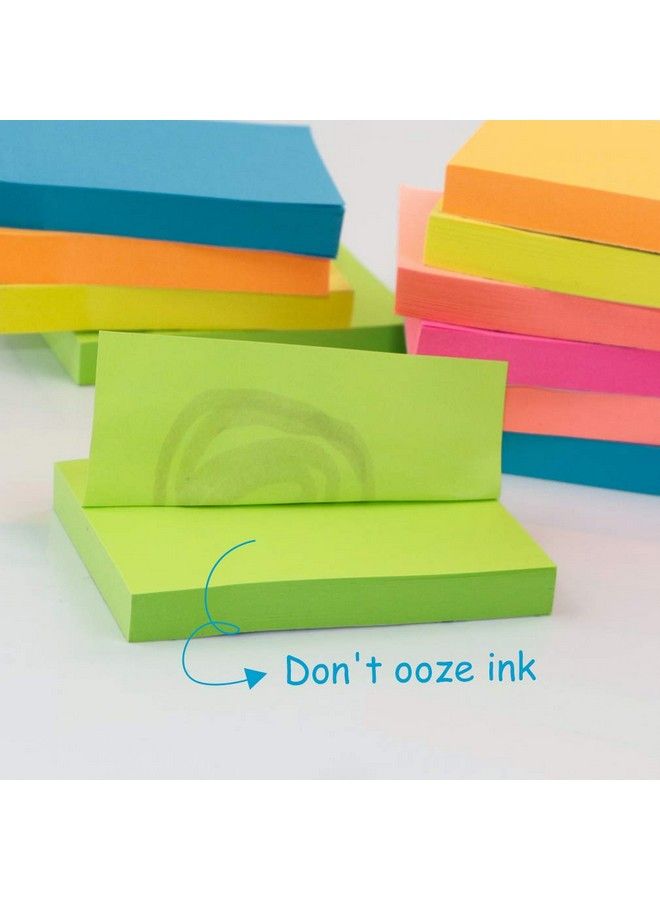 VANZAVANZU Sticky Notes Vanzavanzu Selfstick Notes 2X3 In 24 Pads 100 Sheets Pad 6 Bright Colors Easy Post Notes ( 3X2 In 24 Pads ) - Image 4