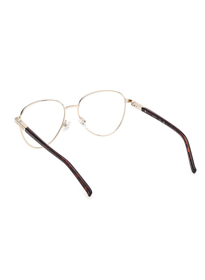 GUESS Unisex Round Eyeglass Frames Shiny Pale Gold GUESS GU303705251 51 mm - Image 3