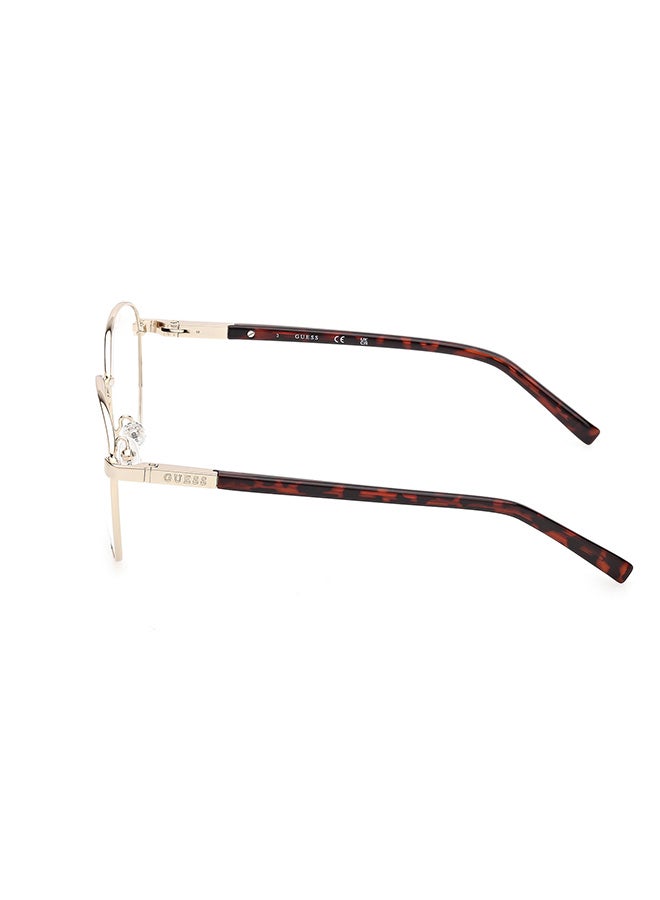 GUESS Unisex Round Eyeglass Frames Shiny Pale Gold GUESS GU303705251 51 mm - Image 2