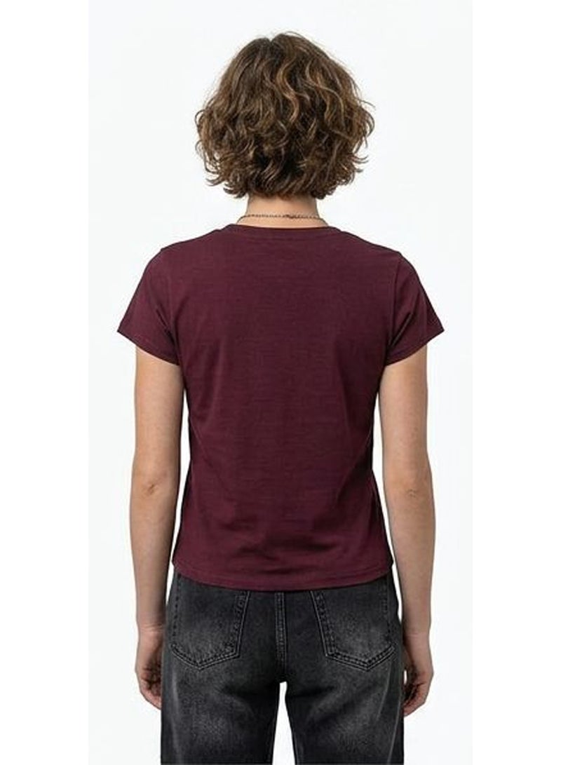RAVIN Deep Burgundy Classic Crew Neck Tee - Image 2