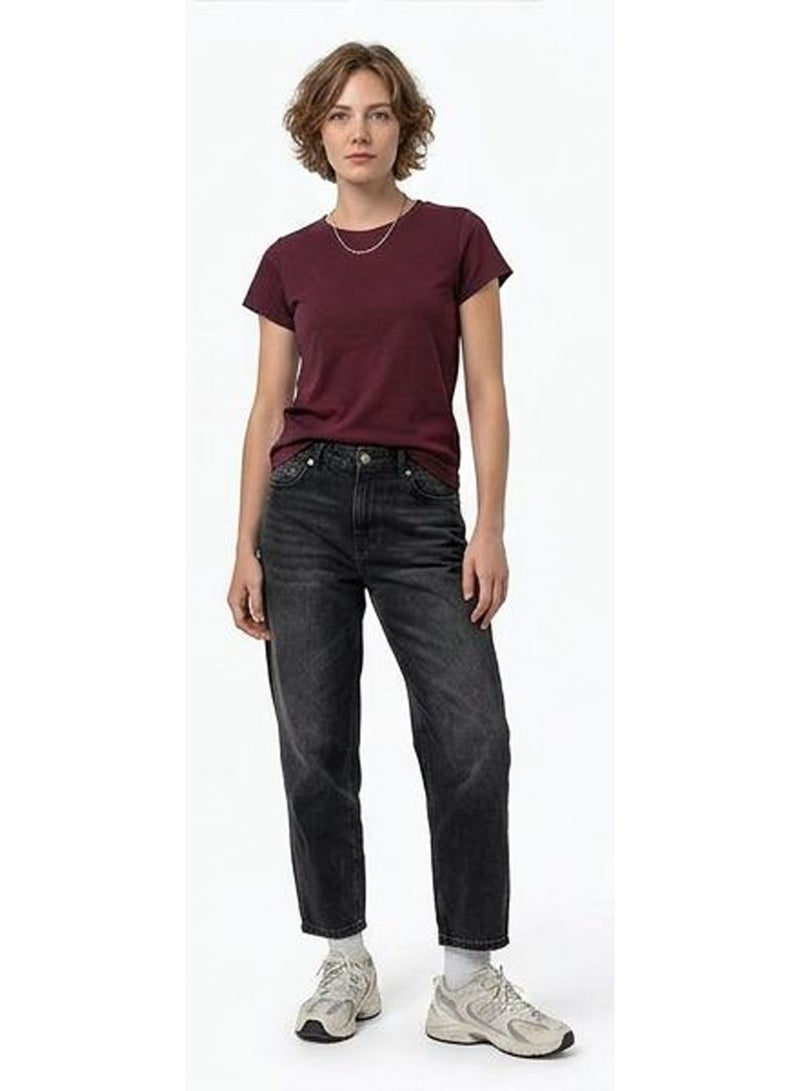RAVIN Deep Burgundy Classic Crew Neck Tee - Image 3