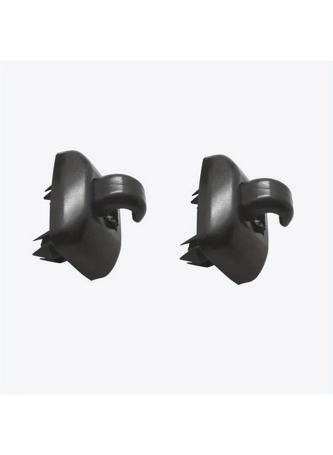 2 Pack Black Inner Sun Visor Clips Compatible with Audi A1 A3 A4 A5 Q3 Q5 S3 S4 S5 TT - Image 1