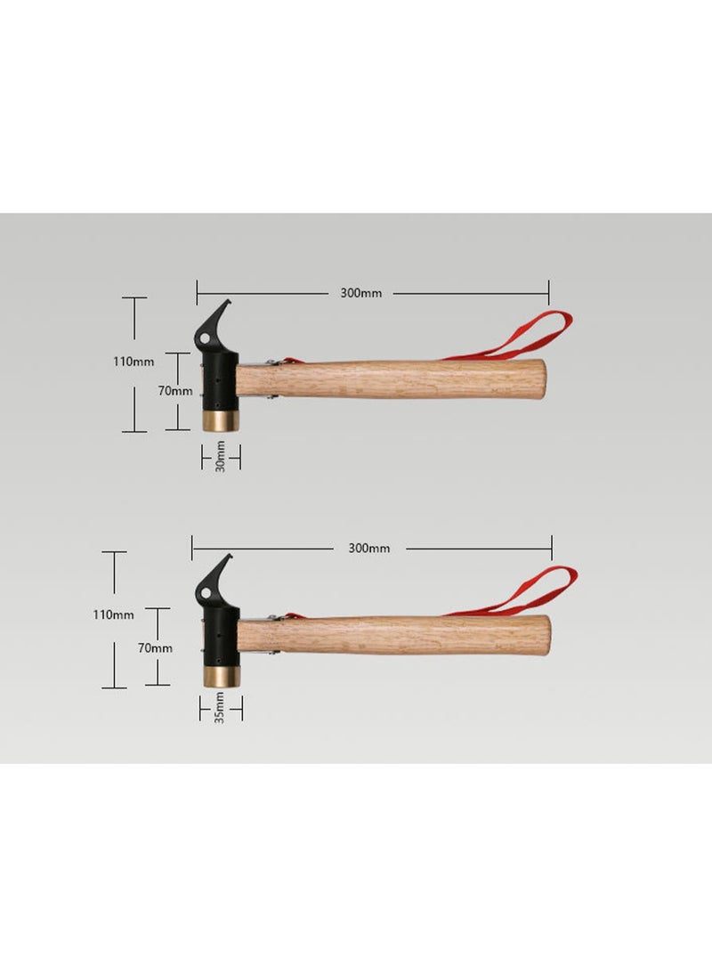Generic - 2Pcs Multi Functional Hammer and Tent Stake Remover Tool - Image 1