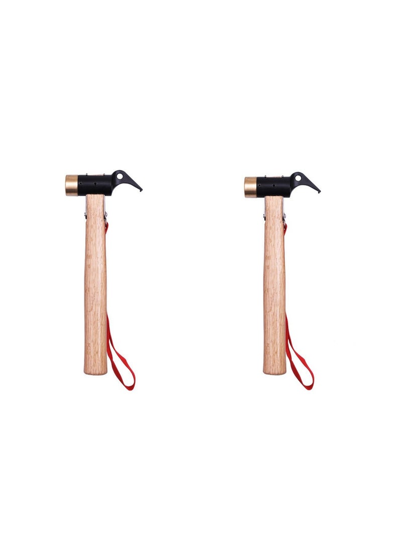 Generic - 2Pcs Multi Functional Hammer and Tent Stake Remover Tool - Image 1