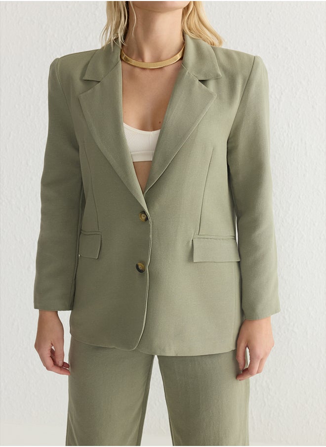 trendyol Fitted Blazer Jacket TWOAW25BC00025  - Image 4