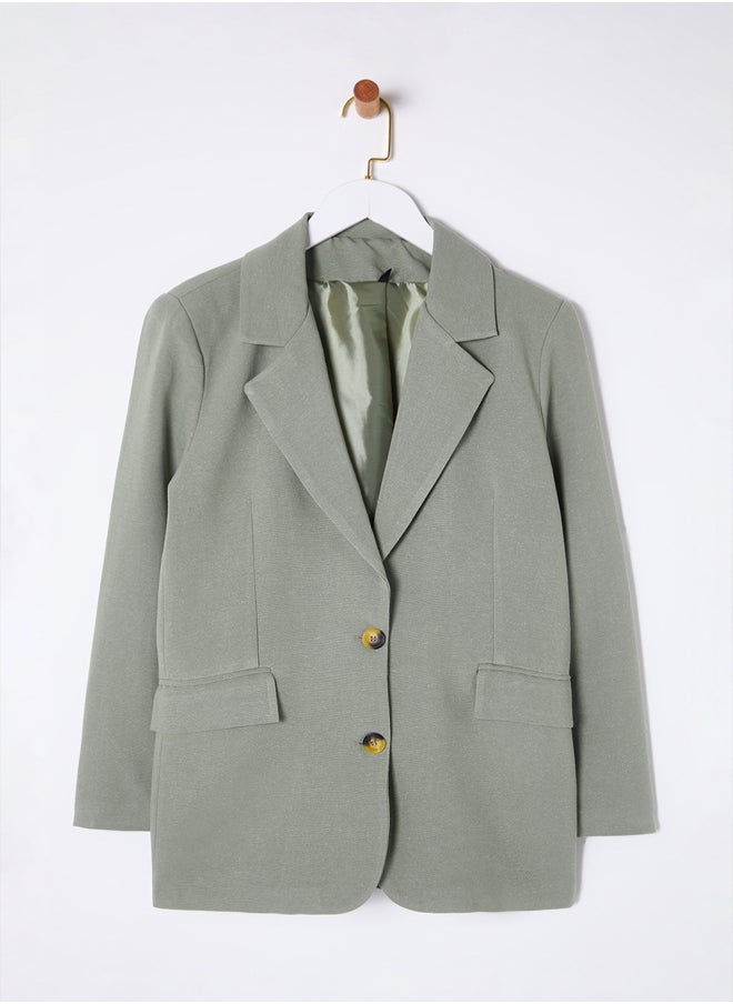 trendyol - Fitted Blazer Jacket TWOAW25BC00025 - Image 1