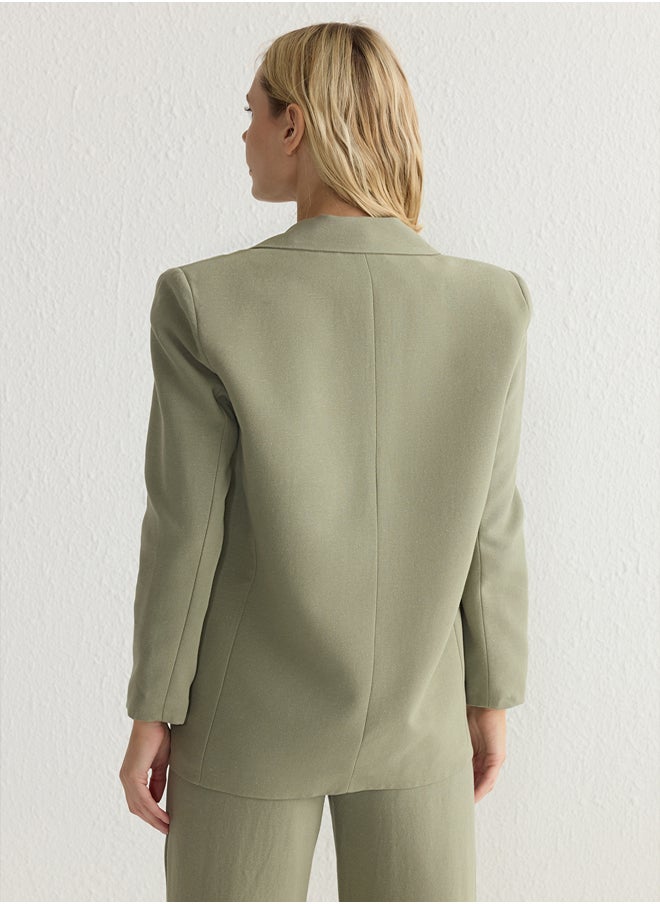 trendyol Fitted Blazer Jacket TWOAW25BC00025  - Image 5