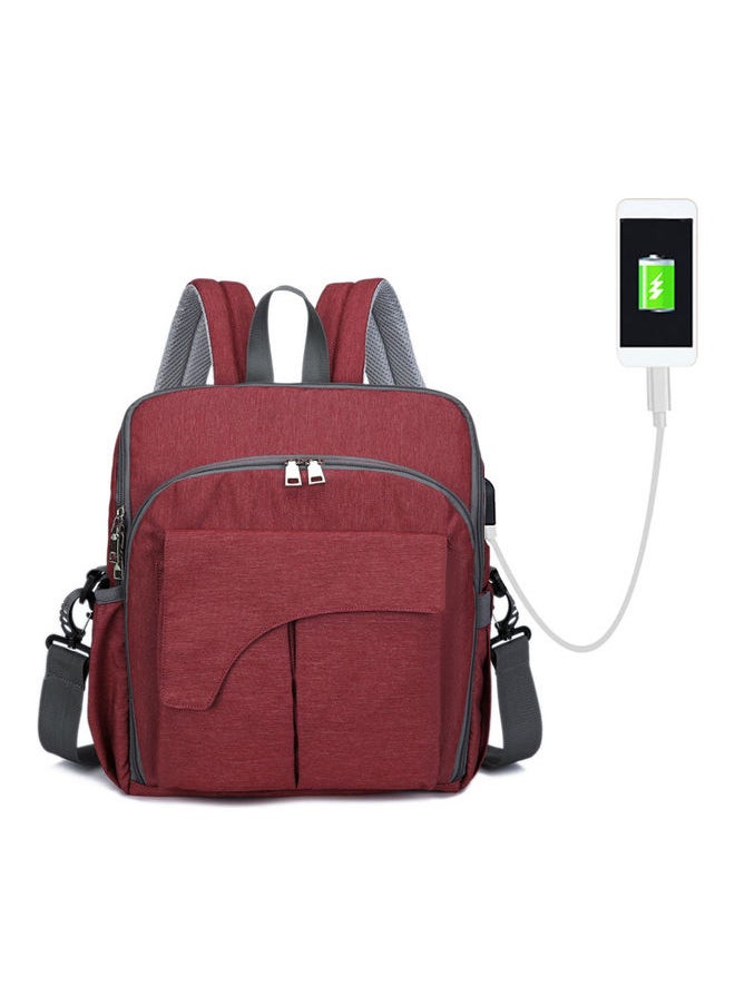 NIBEMINENT Multi-Functional Diaper Bag & High Chair Strap with USB Charging Port and Stroller  - Image 1