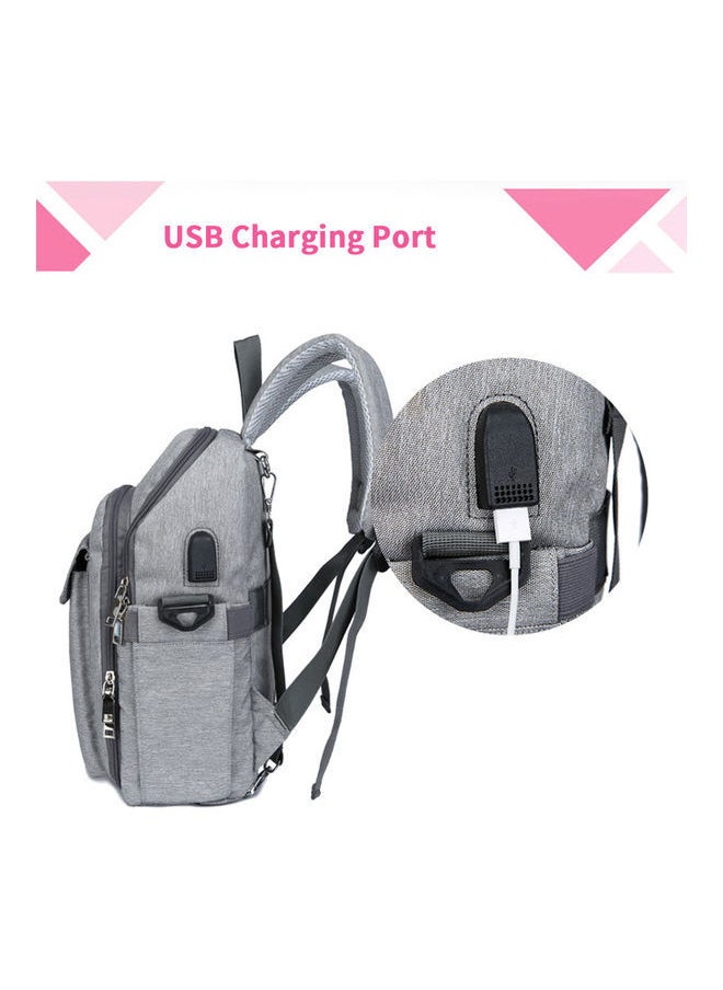 NIBEMINENT Multi-Functional Diaper Bag & High Chair Strap with USB Charging Port and Stroller  - Image 3