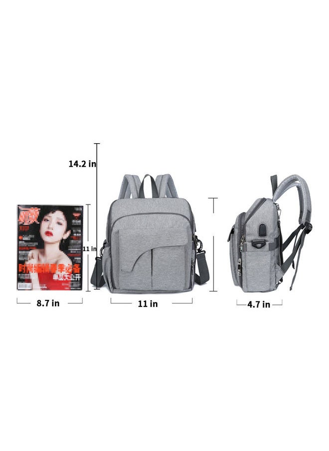NIBEMINENT Multi-Functional Diaper Bag & High Chair Strap with USB Charging Port and Stroller  - Image 4