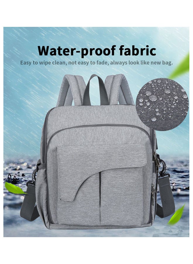 NIBEMINENT Multi-Functional Diaper Bag & High Chair Strap with USB Charging Port and Stroller  - Image 5