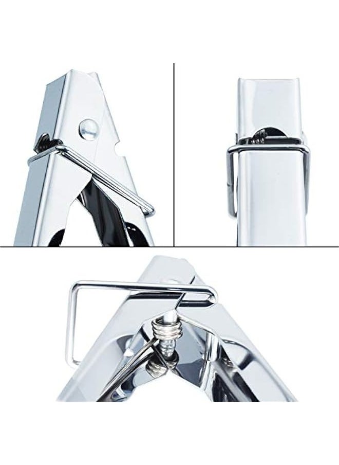 Generic - Stainless steel food clips large thick steak chicken steak barbecue clips barbecue clips baking tools food bread clips（5个装） - Image 1