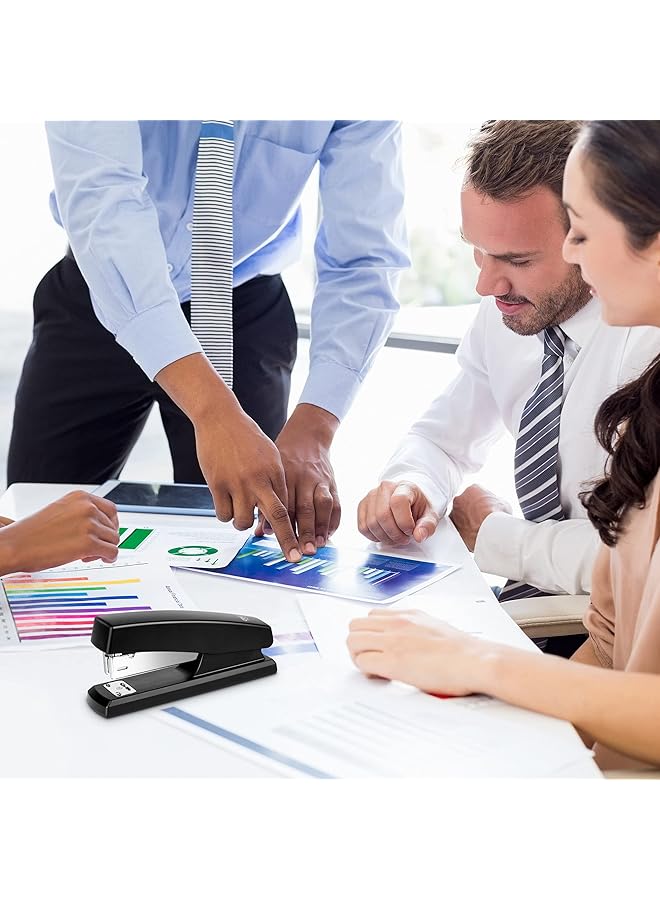 ديلي دباسة مكتبية مع 640 دبوسًا دباسة مكتبية بسعة 25 ورقة باللون الأسود - Image 2