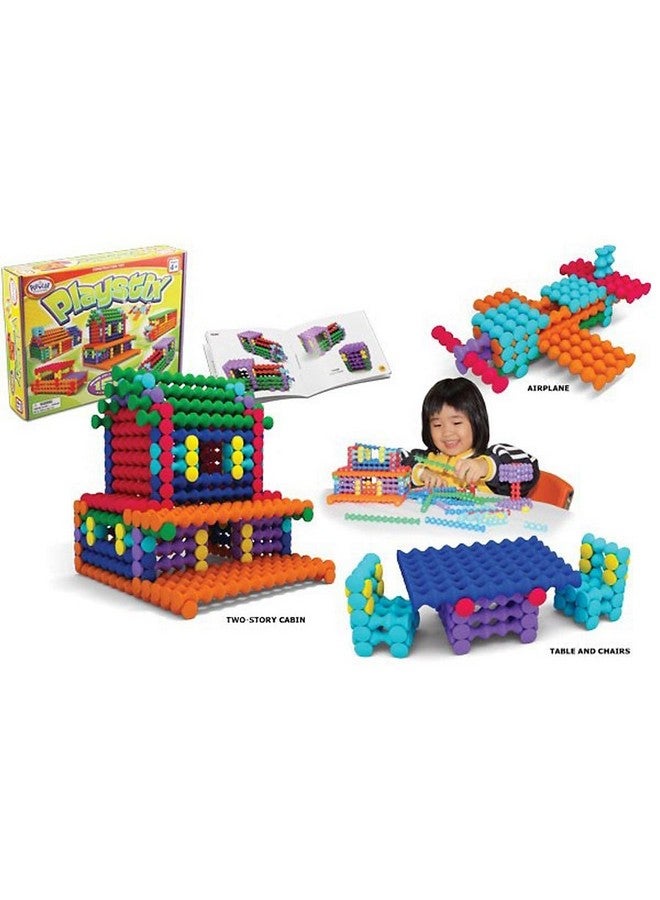 Popular Playthings Playstix Construction Toy Building Blocks Set 150 Piece STEM Kit - Image 2