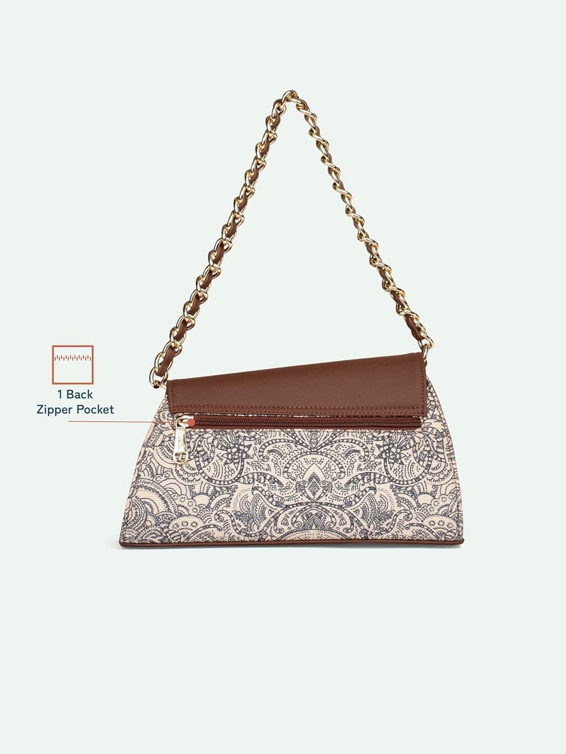 ZOUK Rhea Kapoor Mini Shoulder Bag | Vegan Leather Shoulder Bag for Women | - Image 4