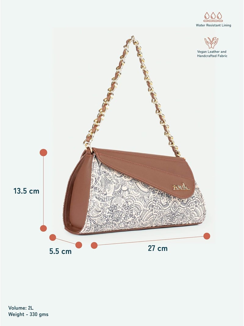 ZOUK Rhea Kapoor Mini Shoulder Bag | Vegan Leather Shoulder Bag for Women | - Image 5
