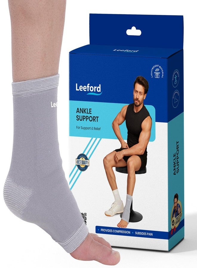Leeford Ortho Ankle Support for Men & Women | Ankle Brace, Binder, Cap & Band for Pain Relief | Compression Socks Size- L - Image 1