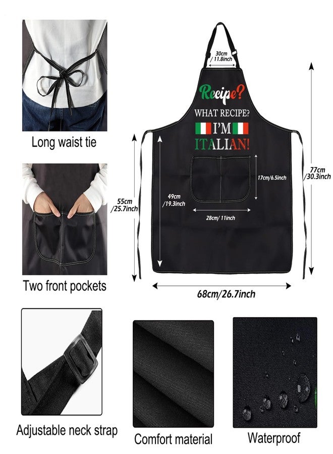 PXTIDY Funny Italian Cooking Apron - Italy Stylist Gift - Italian Mom Kitchen Apron (Recipe Apron) - Image 3
