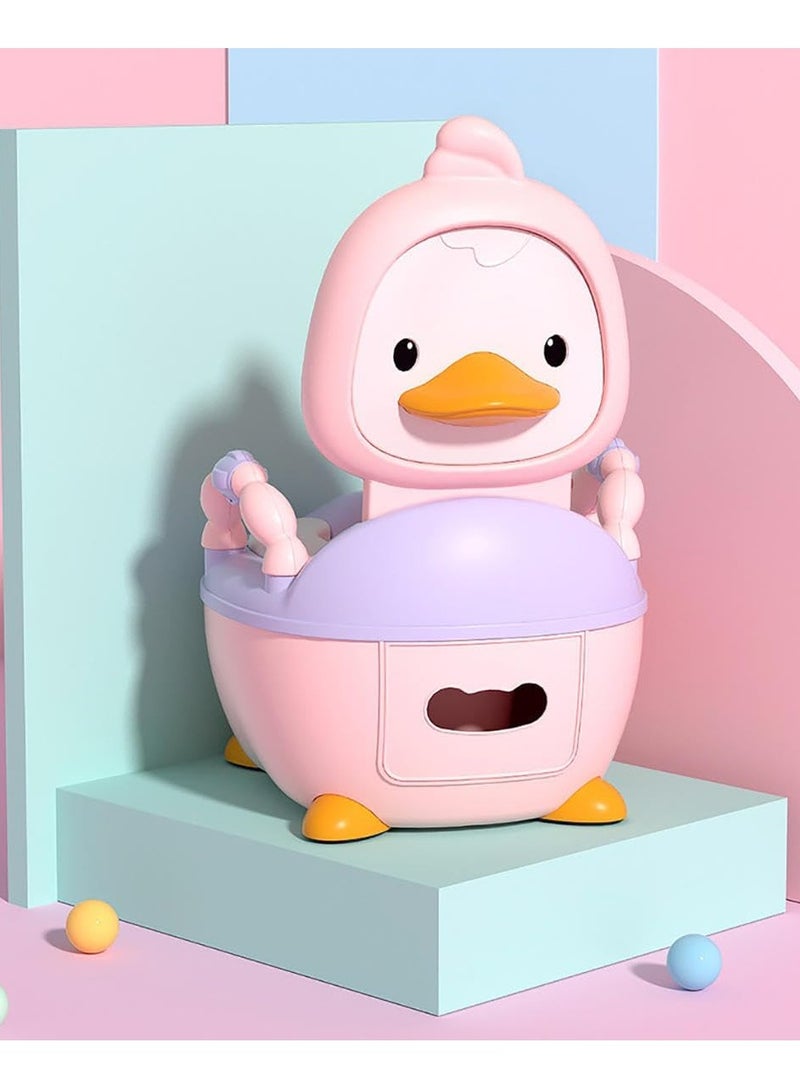 RAKAY Cute Potty with PVC Soft Cushion,Potty Chair,Potty Training,Toilet Potty Training Seat,Potty Training Toilet for Indoor,Easy Clean Drawer Toilet,Suitable for Living Room,Bedroom,Bathroom - Image 3