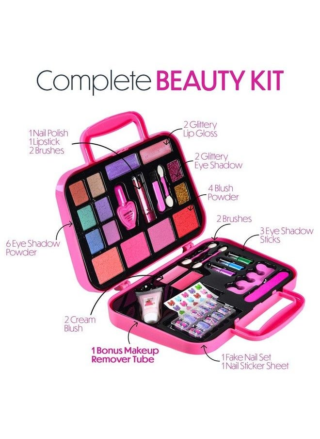 Toysical Kids Makeup Kit For Girl Kids Makeup With Remover Washable Non Toxic Pretend Makeup For Little Girl Princess Girls Toys Girls Birthday Gifts Age 3+ Year Old  - Image 3