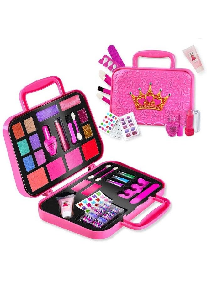 Toysical Kids Makeup Kit For Girl Kids Makeup With Remover Washable Non Toxic Pretend Makeup For Little Girl Princess Girls Toys Girls Birthday Gifts Age 3+ Year Old  - Image 2