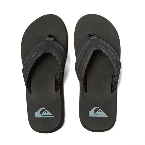 Quiksilver Men's Monkey Wrench 3 Point Sandal, Black/Black/Brown, 8 M US - Image 4