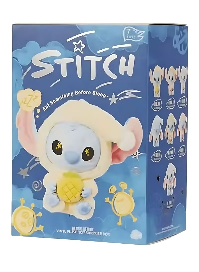 Stitch Eat Something Before Sleep Cute Vinyl Plush Toy Surprise Box Blind Box
