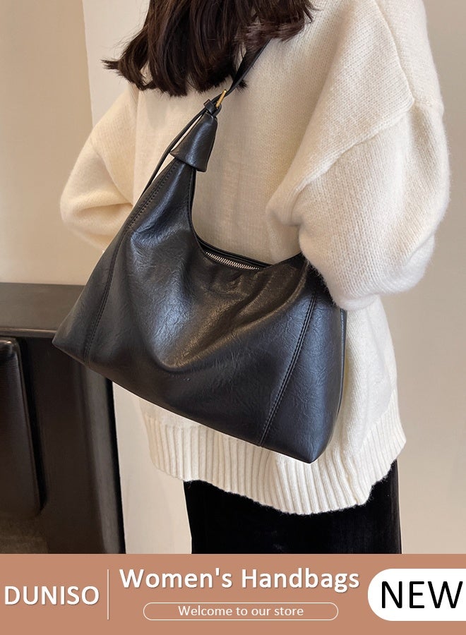 DUNISO Handbags for Women, PU Leather Crossbody Bag, Shoulder Bag for Adjustable Shoulder Strap, Large Capacity Portable Satchel, Fashion Shoulder Bag for Ladies - Image 1