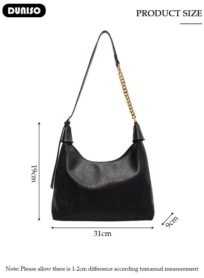 DUNISO Handbags for Women, PU Leather Crossbody Bag, Shoulder Bag for Adjustable Shoulder Strap, Large Capacity Portable Satchel, Fashion Shoulder Bag for Ladies - Image 3