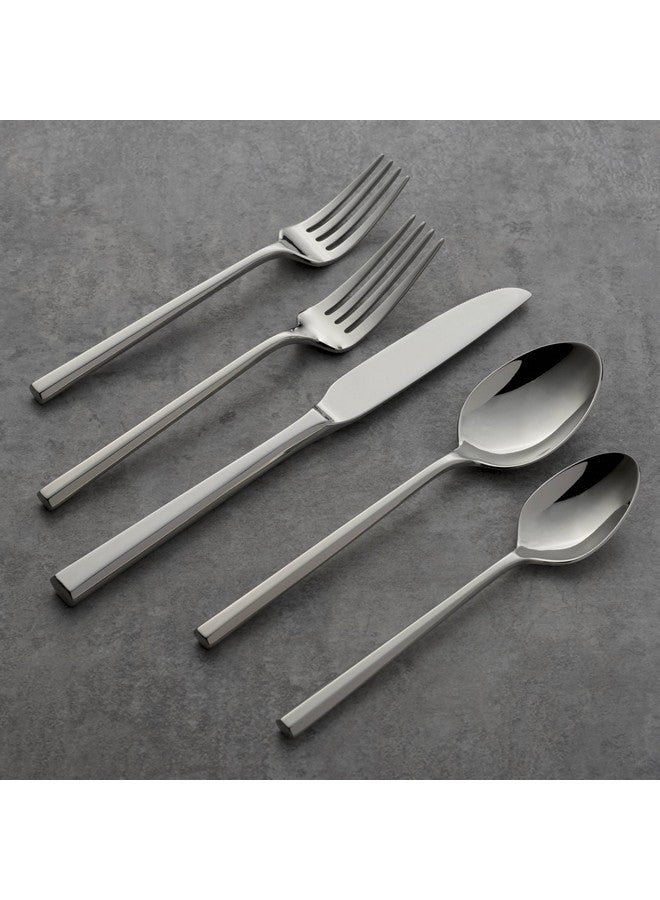 ONEIDA Oneida Diameter 20 Piece Fine Flatware Set, Service for 1 , 18/10 Stainless Steel, Silverware Set, Dishwasher Safe  - Image 5