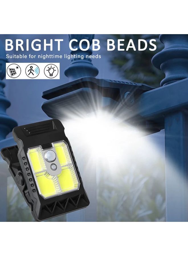 ضوء حركة يعمل بالطاقة الشمسية مع حساس COB، مصباح خارجي قابلة لإعادة الشحن وقابل للتعتيم - Image 3